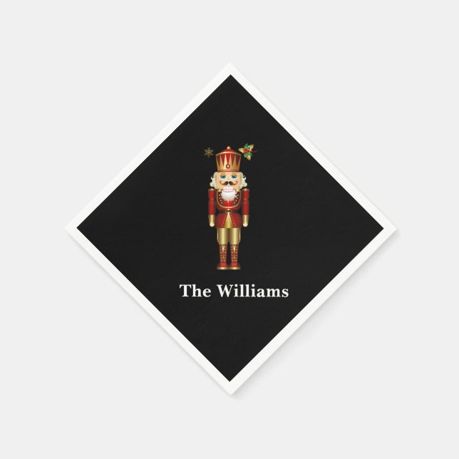 Holiday Paper Napkins-Nutcracker Napkin (Corner)