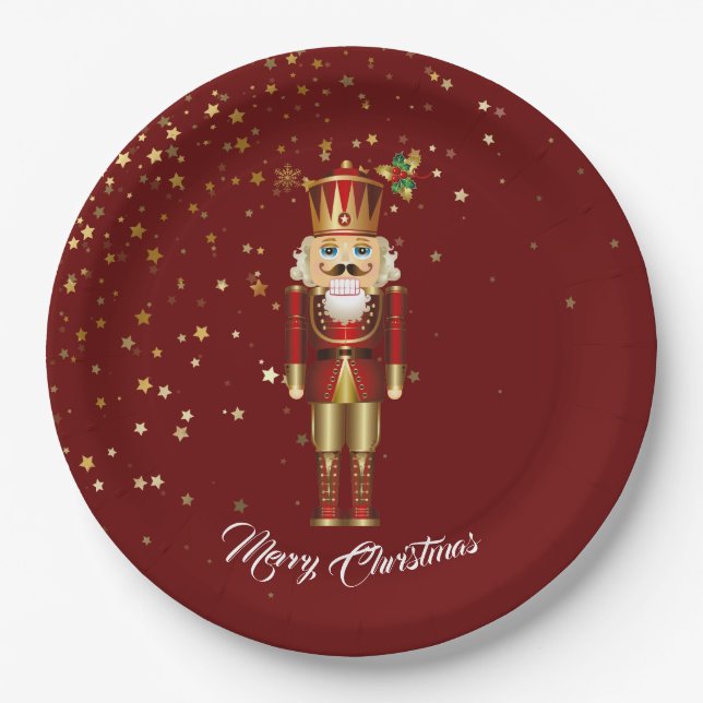 Holiday Paper Plates-Nutcracker Plate (Front)