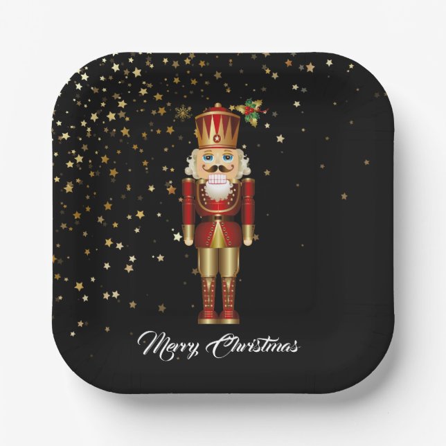 Holiday Paper Plates-Nutcracker Plate (Front)