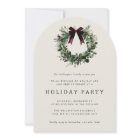 Holiday Party Festive Christmas Wreath Ribbon