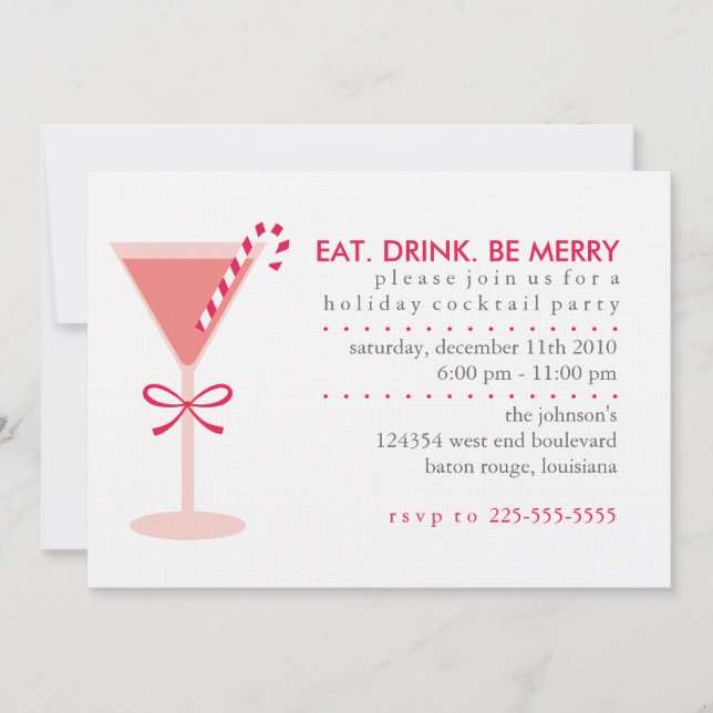 Holiday Party Invitation (Front)