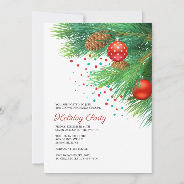 Holiday Party Invitation (Front)