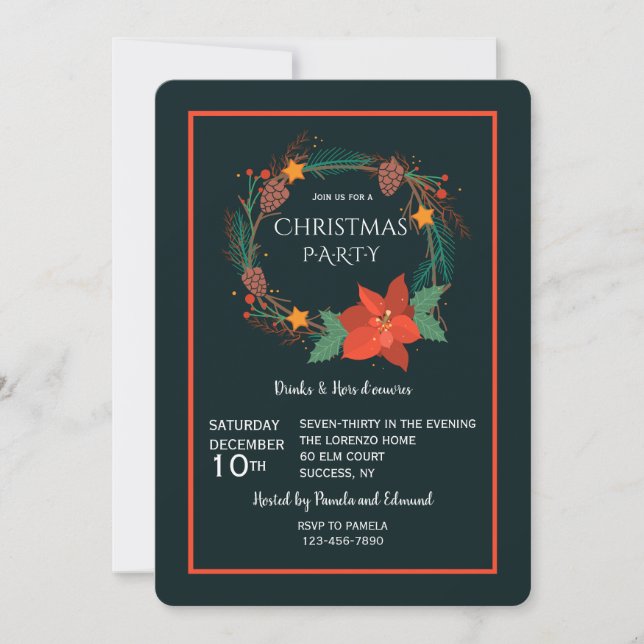 Holiday Party Invitation (Front)