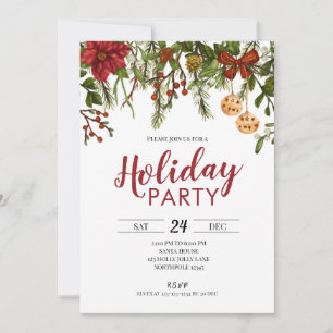 Holiday Party Invitation, Christmas Invite