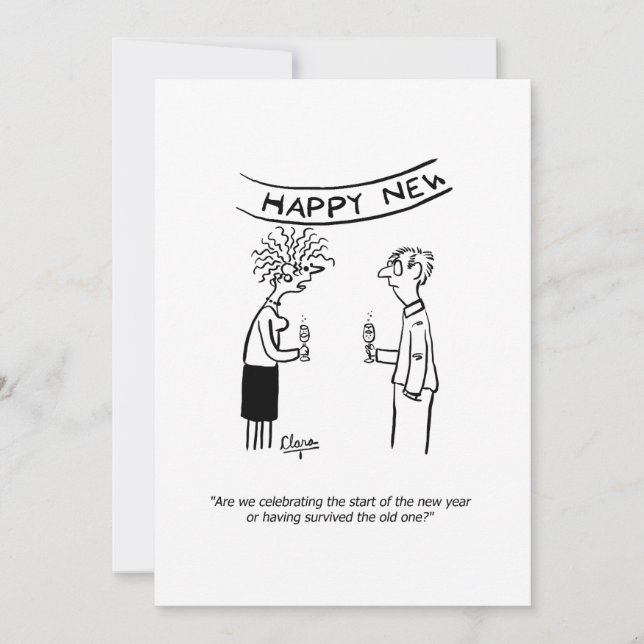 Holiday party invitation - Christmas, New Years (Front)