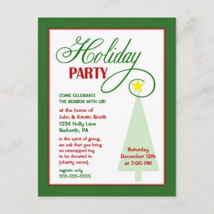 Holiday Party Invitation - Custom Cause