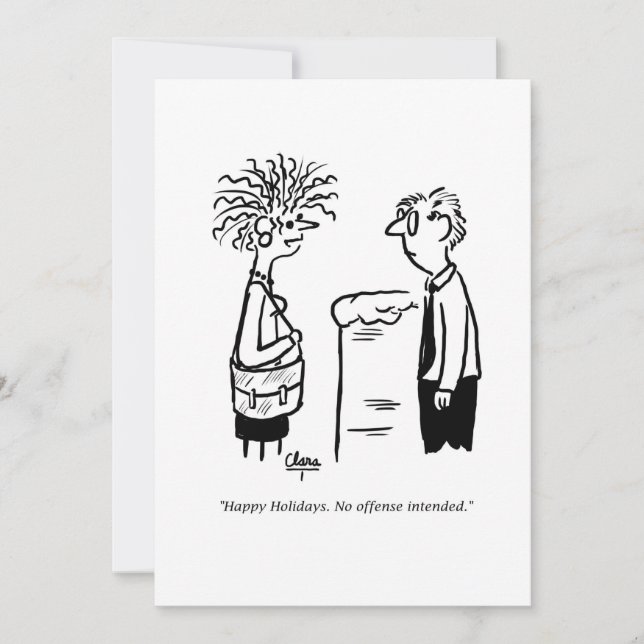 Holiday party invitation - Funny ClaraT (Front)