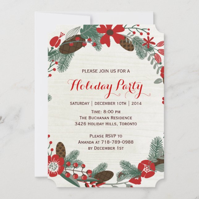 Holiday Party Invitations (Front)