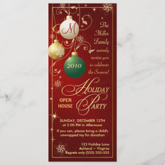 Holiday Party Invitations - Open House