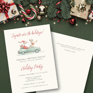 Holiday Party Open House Car Dealer Auto Business  Card