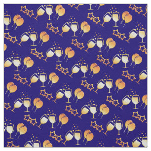 holiday party pattern fabric