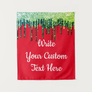 Holiday Party Photobooth Backdrop Christmas Ugly Tapestry