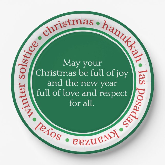  Holiday Party Plates (Front)