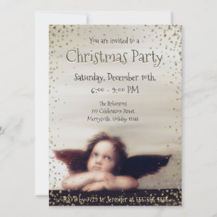 Holiday Party w/ Angel Invitation