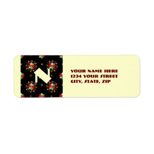 Holiday Pattern Brights Return Address Label
