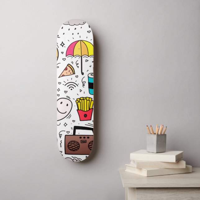 Holiday Pattern Skateboard (Wall Art)