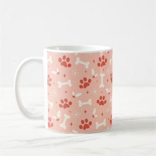 Holiday Paws & Bones Christmas Pattern Coffee Mug