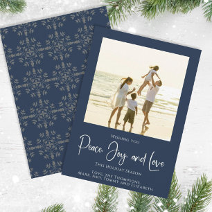 Holiday Peace Joy Love Elegant Snowflakes 1 Photo