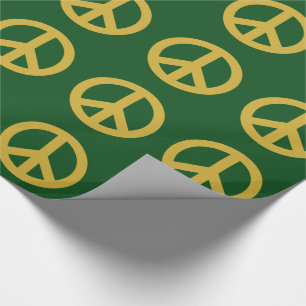 Holiday Peace Symbol Sign Wrapping Paper