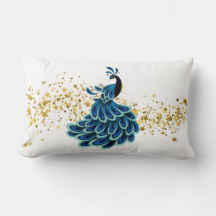 Holiday Peacock Pillow