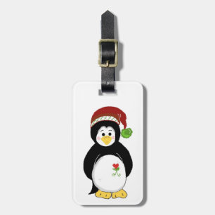 Holiday Penguin Luggage Tag