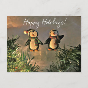 Holiday Penguins Postcard