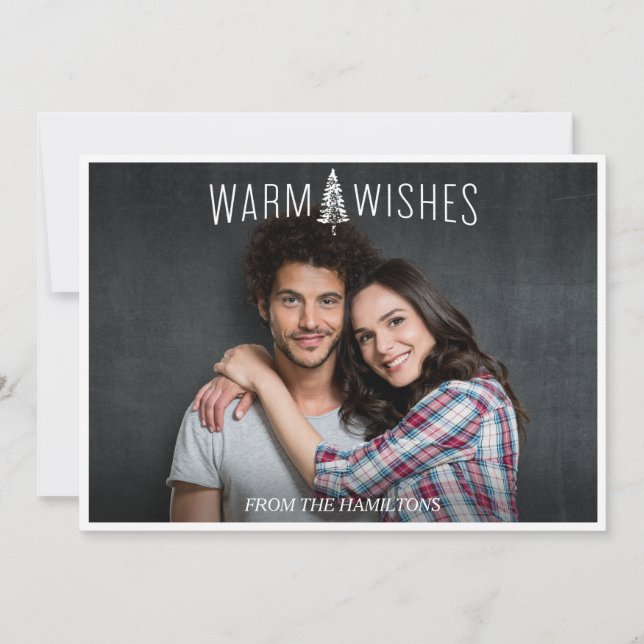 Holiday photo card, christmas greetings (Front)