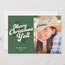 Holiday Photo Card *Merry Christmas Y'all*