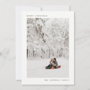 HOLIDAY PHOTO CARD Modern Minimal Christmas