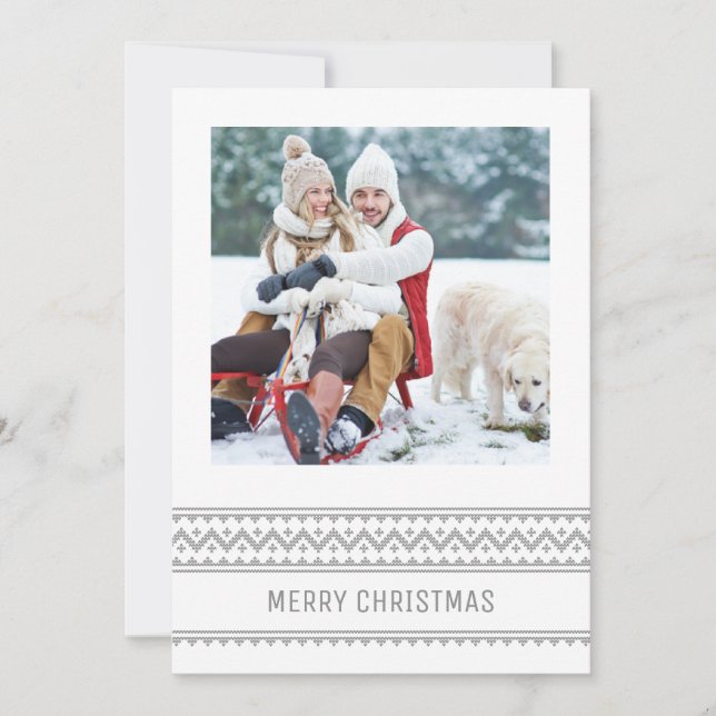 Holiday Photo Card | Stitch Design (Front)