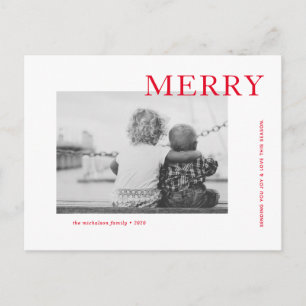 HOLIDAY PHOTO CHRISTMAS   Merry Christmas Postcard