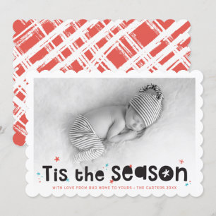 HOLIDAY PHOTO fun typography tis the season quote