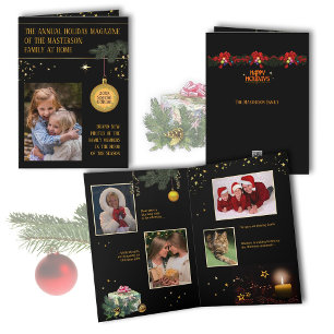 Holiday Photo Magazine of your Family Card