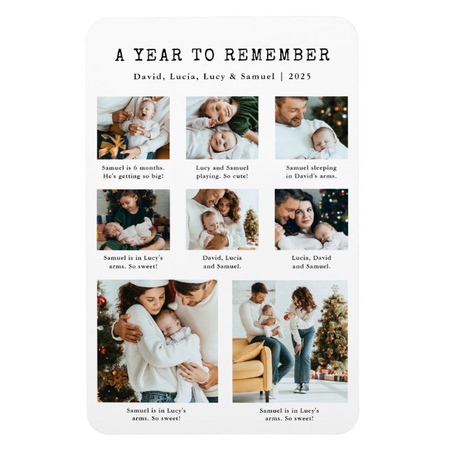 Holiday Photo Magnet (Vertical)