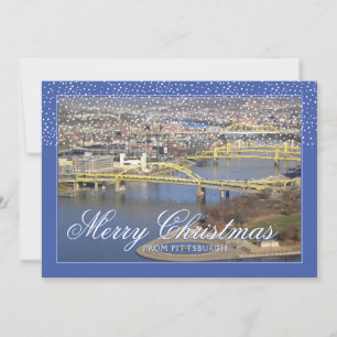 HOLIDAY PHOTO   Merry Christmas From Pittsburgh Card