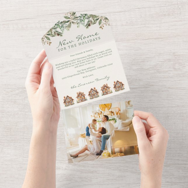 Holiday Photo Trifold Card (Tearaway)