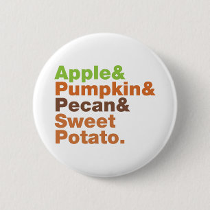 Holiday Pies ~ Festive Xmas Thanksgiving Christmas 6 Cm Round Badge