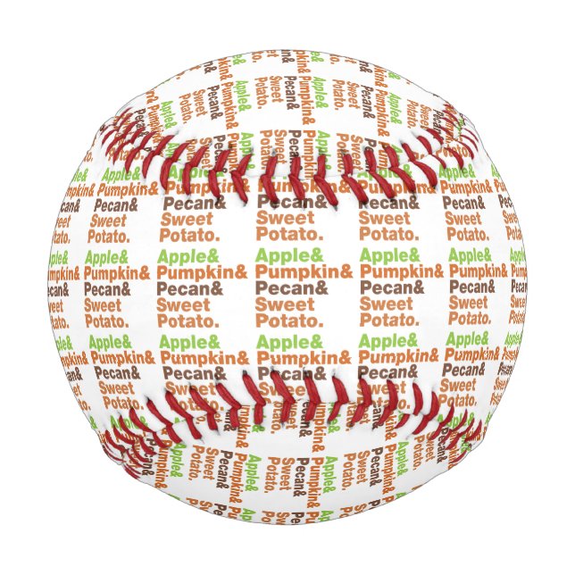 Holiday Pies ~ Festive Xmas Thanksgiving Christmas Baseball (Front)