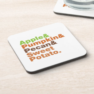 Holiday Pies ~ Festive Xmas Thanksgiving Christmas Coaster