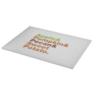 Holiday Pies ~ Festive Xmas Thanksgiving Christmas Cutting Board