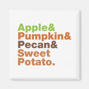 Holiday Pies ~ Festive Xmas Thanksgiving Christmas Magnet