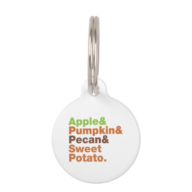 Holiday Pies ~ Festive Xmas Thanksgiving Christmas Pet Tag (Front)