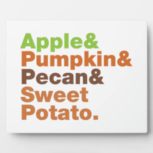 Holiday Pies ~ Festive Xmas Thanksgiving Christmas Plaque