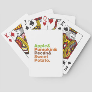 Holiday Pies ~ Festive Xmas Thanksgiving Christmas Playing Cards