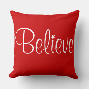 Holiday Pillow-Believe Cushion