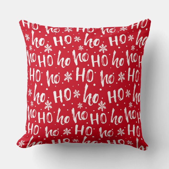 Holiday Pillow Ho Ho Ho (Front)