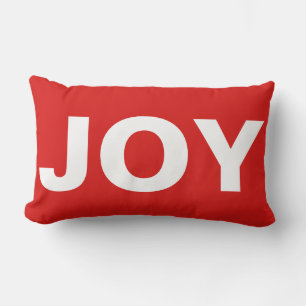Holiday Pillow-JOY Lumbar Cushion