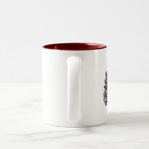 Holiday Pine Cone Two-Tone Coffee Mug