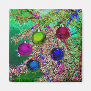 Holiday Pine Decor Magnet