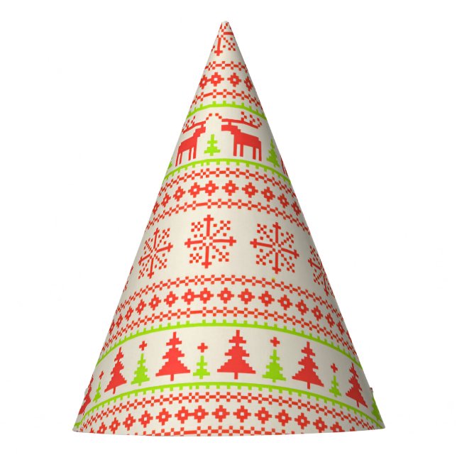 Holiday Pixel Party Hat (Front)